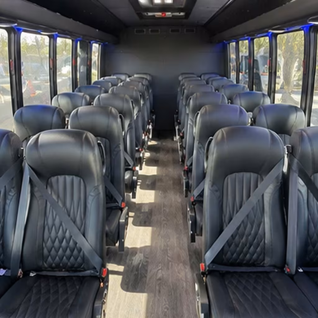 35 passenger minibus interior