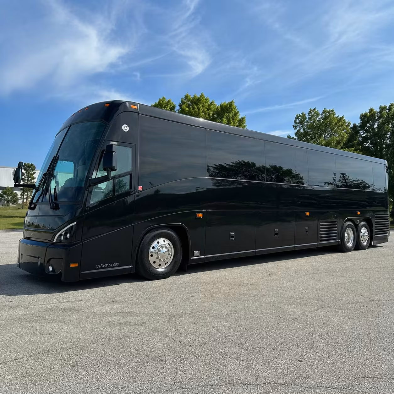 longview charter bus rental exterior