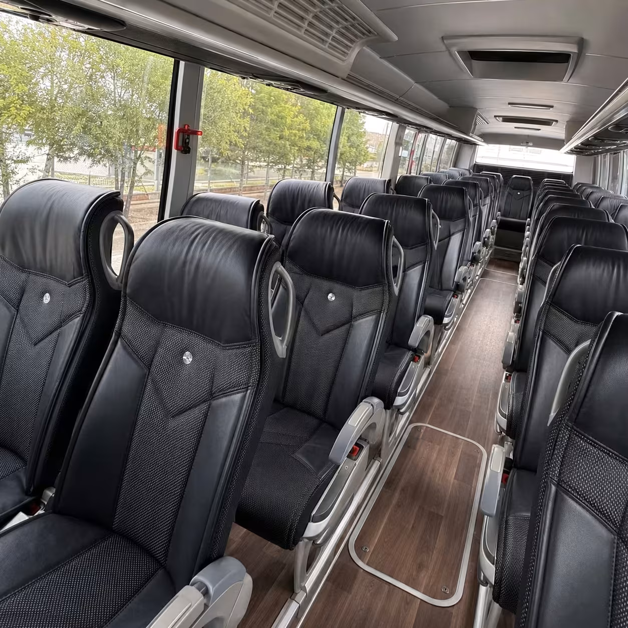 longview charter bus rental inside