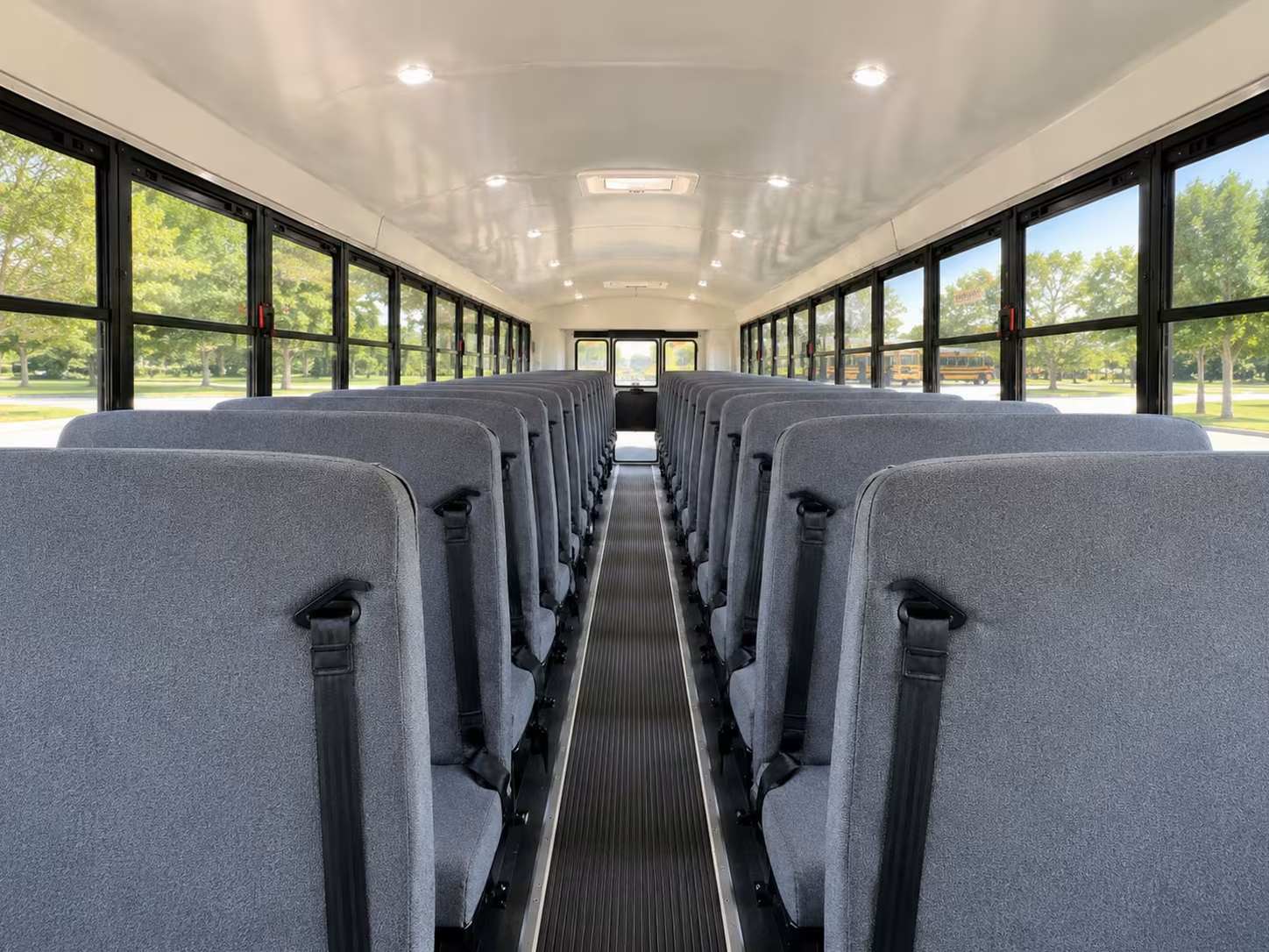 school bus inside