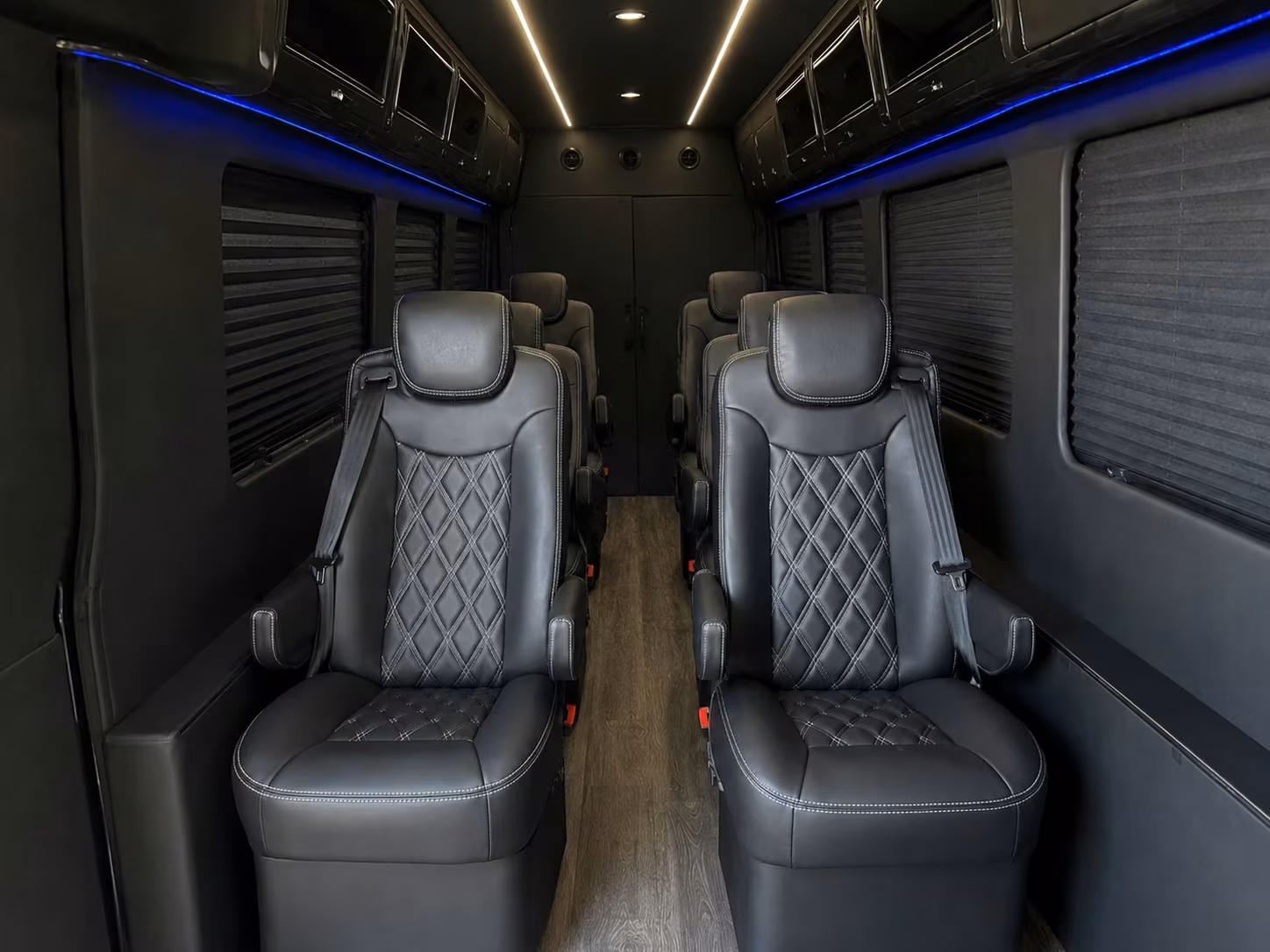 sprinter van with driver inside