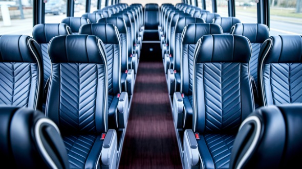 longview 55 passenger charter bus inside