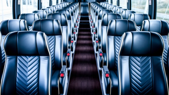longview 56 passenger charter bus inside
