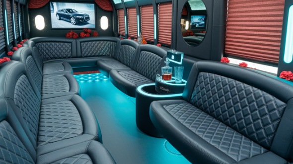 longview party bus rental inside