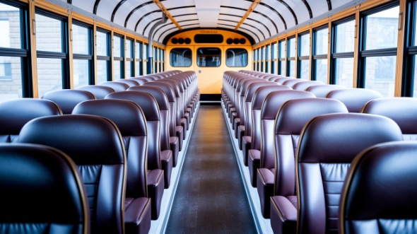 longview school bus rental inside