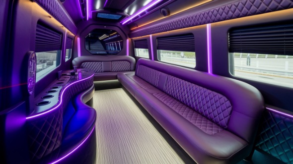 longview sprinter limo rental inside