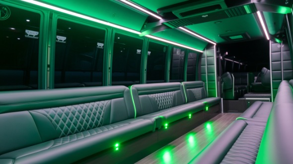 party bus rental interior longview