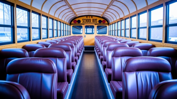 school bus rental interior longview